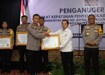 Terkait Pelayanan Publik, Polres HST Raih Penghargaan dari Ombudsman