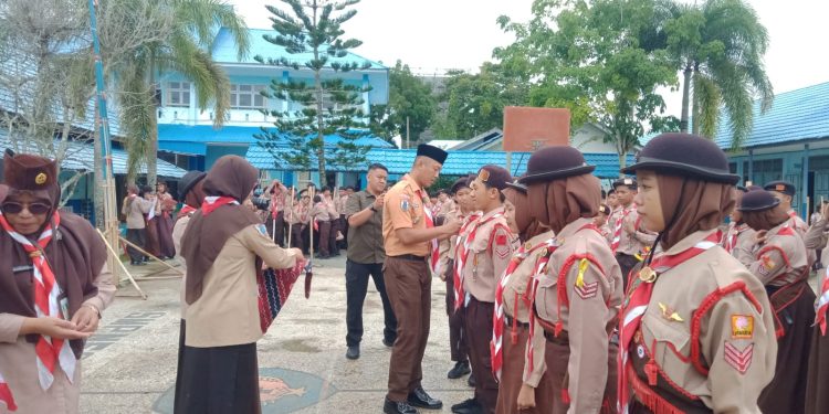 Dandim Lantik Pramuka Penggalang VII, Bangkitkan Semangat Generasi Muda