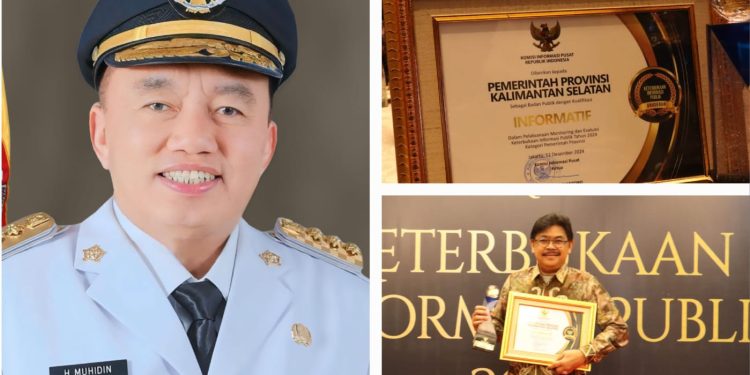 Komitmen dalam Keterbukaan Informasi, Pemprov Kalsel Raih Kategori “Informatif”