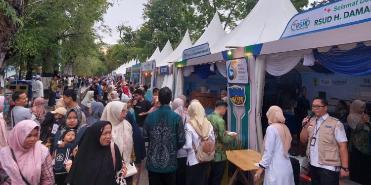 Stan RS H Damanhuri Penuh Pengunjung, Ada Cek Kesehatan Gratis dan Layanan Dokter Spesialis