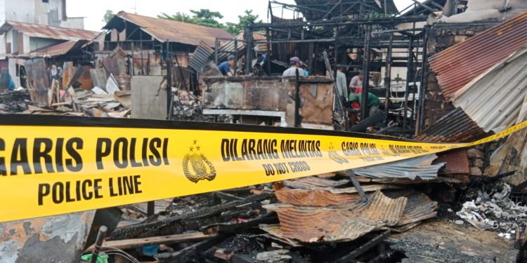 Puluhan Rumah di Gang Nurdin Banjarmasin Barat Ludes Terbakar