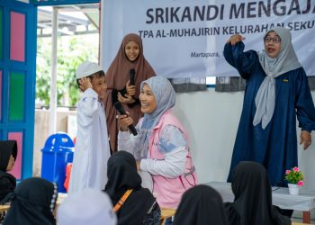 Srikandi Sahabat Anak Berbagi Kebahagiaan di TPA Al-Muhajrin