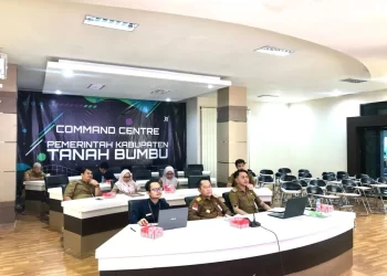 Pemkab Tanbu Ikuti Rapat Virtual Pengendalian Inflasi Daerah