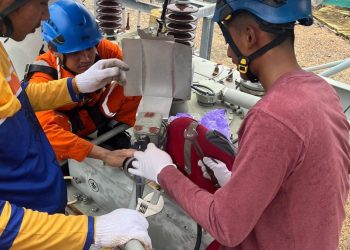 Jaga Listrik Nataru,PLN Gerak Cepat Perbaiki Kebocoran Oli Trafo Gardu Induk di Banjarmasin