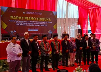 KPU Tetapkan Samsul Rizal-Ustaz Rosyadi sebagai Bupati dan Wakil Bupati HST 2025-2030