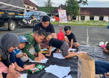 Gandeng Dispersip Tanbu, PELITA Gelar Lapak Baca di Alun Alun Bersujud