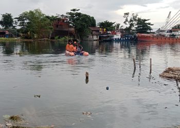 Geger! Seorang Pria Diduga Tenggelam di Sungai Alalak