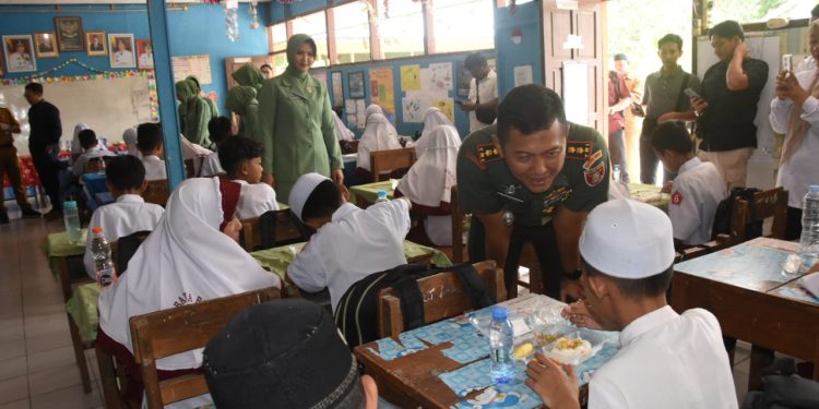 Kodim HST Sukses Gelar Uji Coba Makan Bergizi Gratis