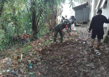 Koramil BAS Edukasi Siswa SDN Surapati tentang Pentingnya Kebersihan Lingkungan