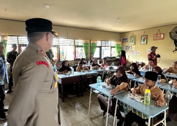 Polres Kotabaru Dukung Program Ujicoba Makan Bergizi Gratis