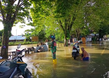 Debit Air Naik, Dandim HST Imbau Masyarakat Siaga dan Waspada