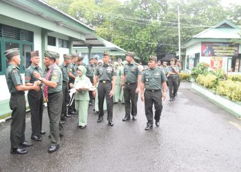 Kodim HST Lepas Prajurit Terbaiknya dalam Upacara Purna Tugas