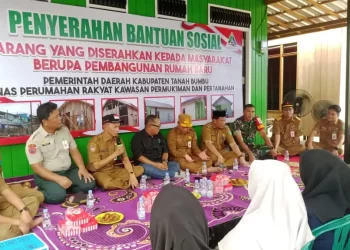 Korban Kebakaran Tungkaran Pangeran Tempati Rumah Bantuan Pemkab dan Jonlin Group