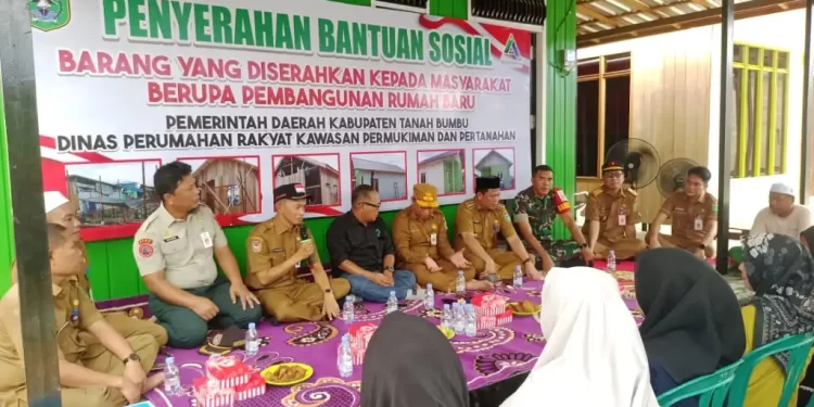 Korban Kebakaran Tungkaran Pangeran Tempati Rumah Bantuan Pemkab dan Jonlin Group