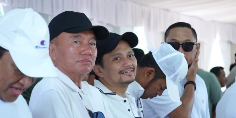 Penuh Semangat, H Muhidin dan Hasnuryadi Ikuti Gladi Kotor Pelantikan di Monas Jakarta