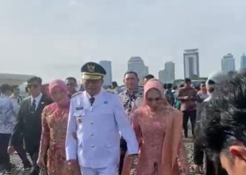 H Muhidin dan Hasnuryadi Tiba di Monas, Persiapan Pelantikan Gubernur dan Wakil Gubernur Kalsel