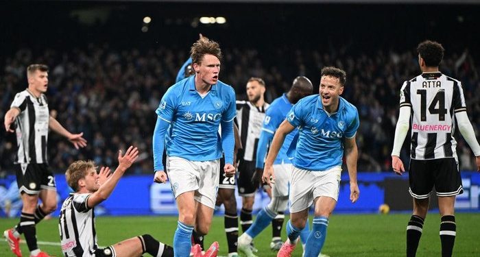 Napoli Vs Udinese: Il Partenopei Tertahan di Kandang 1-1