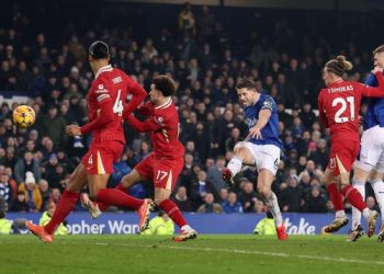 Hasil Liga Inggris: Gol Injury Time, Everton Tahan Imbang Liverpool