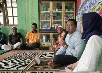 H Kartoyo Reses di Desa Panggungan, Warga Keluhkan Abrasi Sungai Amandit