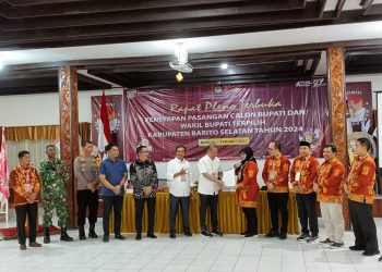 Eddy Raya – Khristianto Yudha Ditetapkan sebagai Bupati dan Wakil Bupati Barsel Terpilih