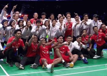 Indonesia Juara Kejuaraan Bulutangkis Beregu Campuran Asia 2025!