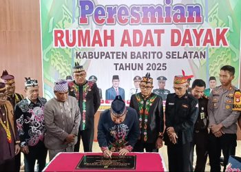 Rumah Adat Dayak Diresmikan, Simbol Identitas dan Kebanggaan Masyarakat Barsel