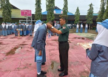 318 Siswa SMK Negeri 1 Barabai Ikuti Pendidikan Karakter Bela Negara