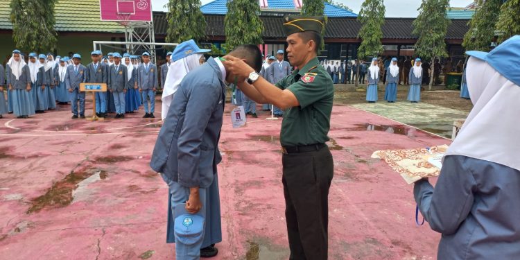 318 Siswa SMK Negeri 1 Barabai Ikuti Pendidikan Karakter Bela Negara