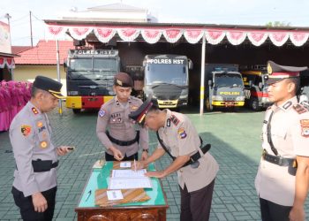 Sejumlah Perwira di Polres HST Bergeser, Ini Daftar Lengkapnya