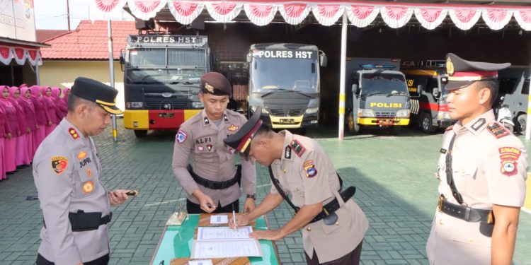 Sejumlah Perwira di Polres HST Bergeser, Ini Daftar Lengkapnya