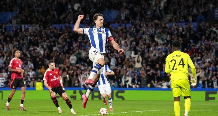 Hasil Real Sociedad vs Manchester United: Skor 1-1