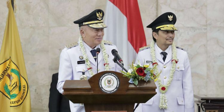 H Muhidin Sampaikan Pidato Awal Masa Jabatan pada Rapat Paripurna DPRD Kalsel