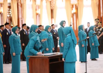Andi Irmayani Rudi Latif Dilantik sebagai Ketua TP PKK dan Ketua Tim Pembina Posyandu Tanbu