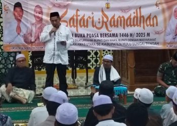 Safari Ramadan di Desa Samhurang, Samsul Rizal Ajak Masyarakat Bersatu Membangun HST