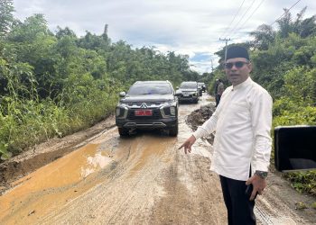 Tinjau Jalan Rusak di Sampanahan, Wabup Syairi Mukhlis: Segera Ditindaklanjuti!