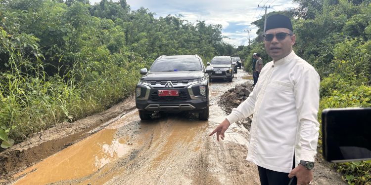 Tinjau Jalan Rusak di Sampanahan, Wabup Syairi Mukhlis: Segera Ditindaklanjuti!