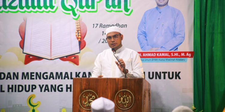 Wabup Hadiri Peringatan Malam Nuzulul Qur’an di Masjid Agung Husnul Khatimah