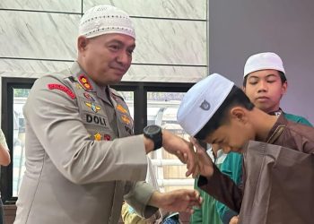 Kapolres Kotabaru Buka Puasa Bersama Anak Yatim