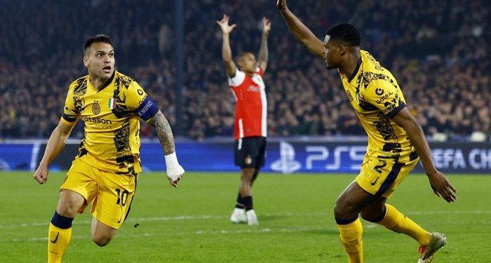 Feyenoord Vs Inter Milan di Liga Champions: Nerazzuri Menang 2-0!