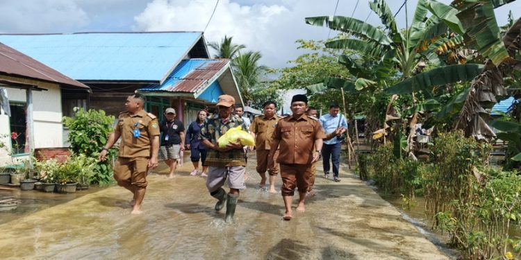 Pastikan Distribusi Bantuan Tepat Sasaran, Wakil Bupati Tinjau Sejumlah Lokasi Banjir