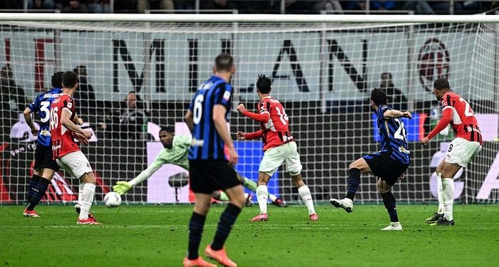 AC Milan vs Inter Milan Semifinal Copa Italia: Skor 1-1
