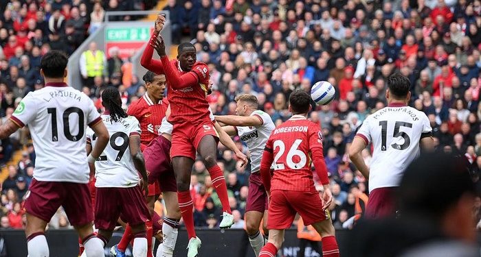 Liverpool vs West Ham di Liga Inggris : Menang Dramatis 2-1, The Reds Menuju Gelar Juara