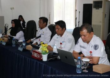Dinas PMD HST dan Kemenkum Kalsel Harmonisasi Rancangan Perbup