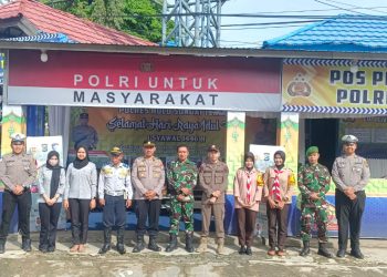 Personel Gabungan Amankan Mudik Lebaran di Hulu Sungai Tengah