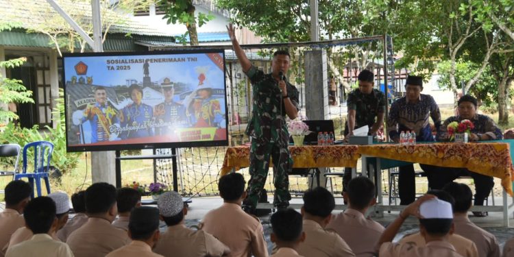 Sosialisasi Rekrutmen TNI, Dandim HST: Gratis dan Transparan