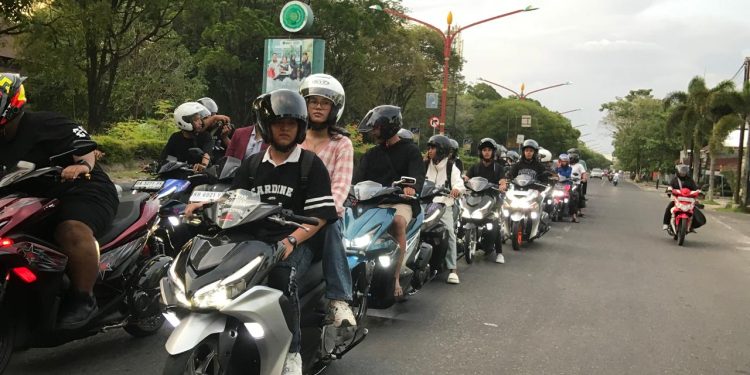 Begini Keseruan Event Aerox Society di Palangka Raya