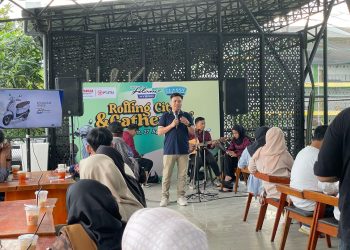 Pererat Silaturahmi, Pengguna Motor Yamaha Grand Filano Diajak Rolling City di Banjarmasin