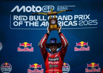 Sempat Kesulitan, Francesco Bagnaia Akhirnya Tersenyum Lagi Usai Menang di MotoGP Amerika Serikat 2025