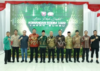 Sinergi TNI dan Pemerintah Daerah, Bupati Tanbu Hadiri Pisah Sambut Dandim