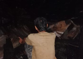 Kebakaran di Gang Sadar Kelayan A